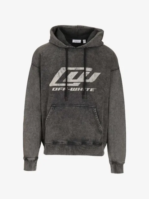 Off-White logo-detail hoodie