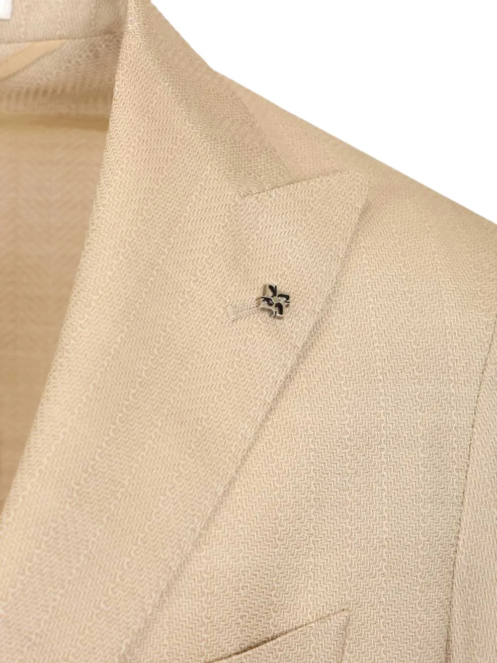 Tagliatore MonteCarlo blazer met enkele rij knopen Beige