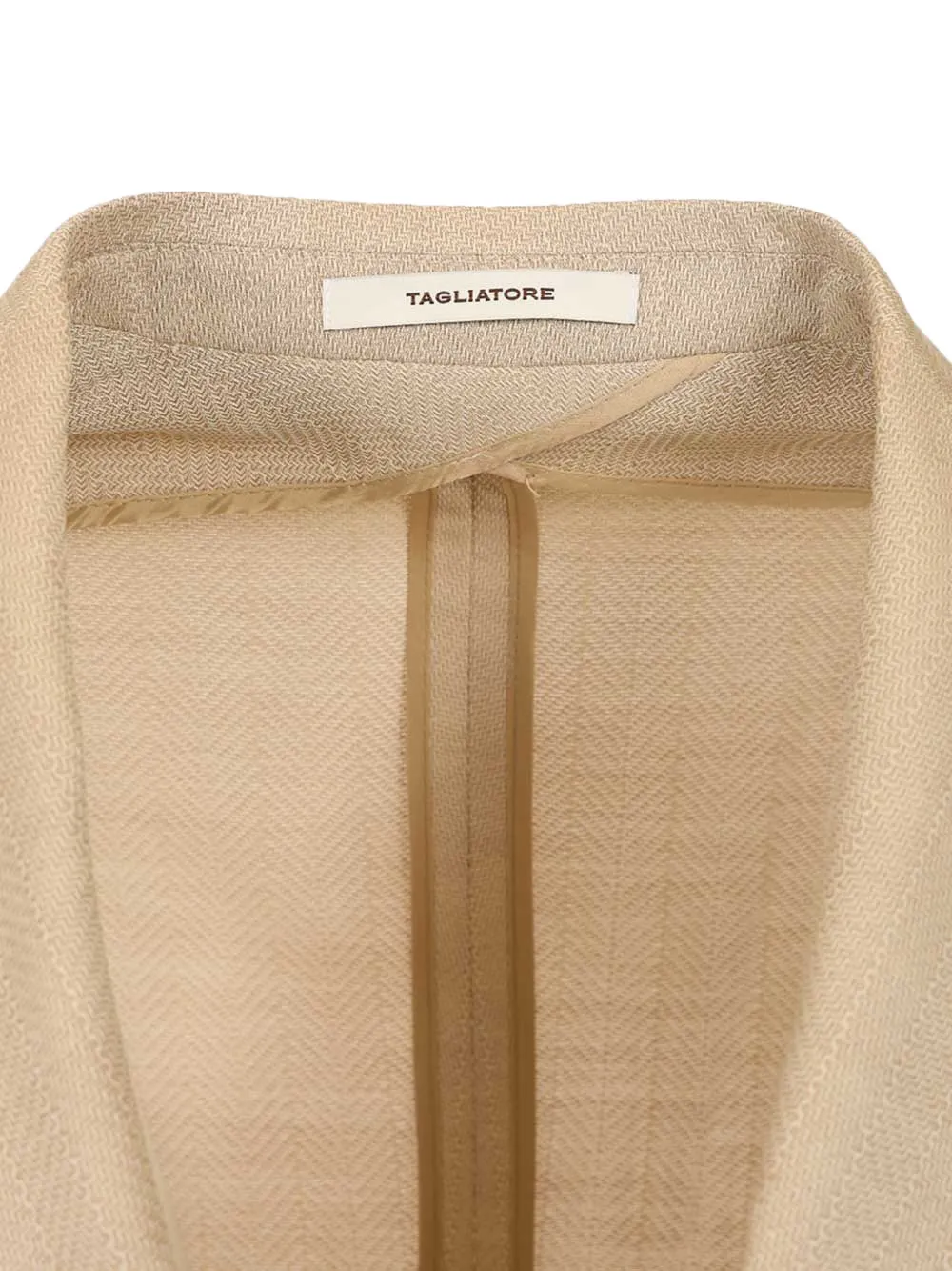 Tagliatore MonteCarlo blazer met enkele rij knopen Beige