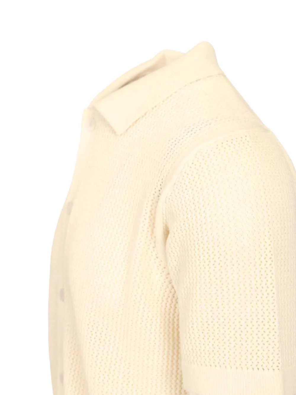 Maison Kitsuné Opengebreid vest Beige