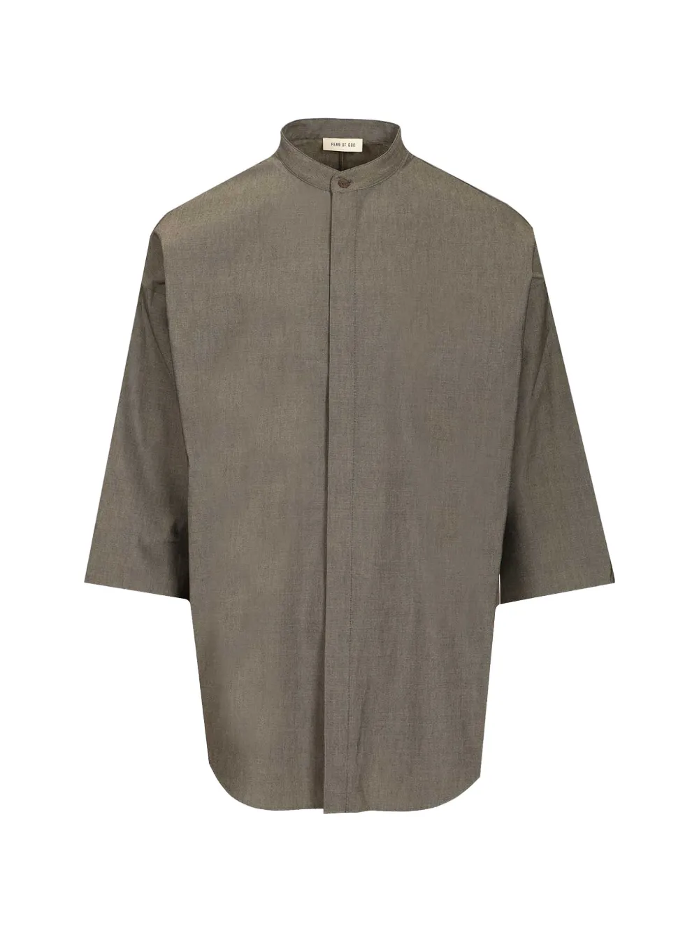 Fear Of God mandarin-collar shirt - Grigio