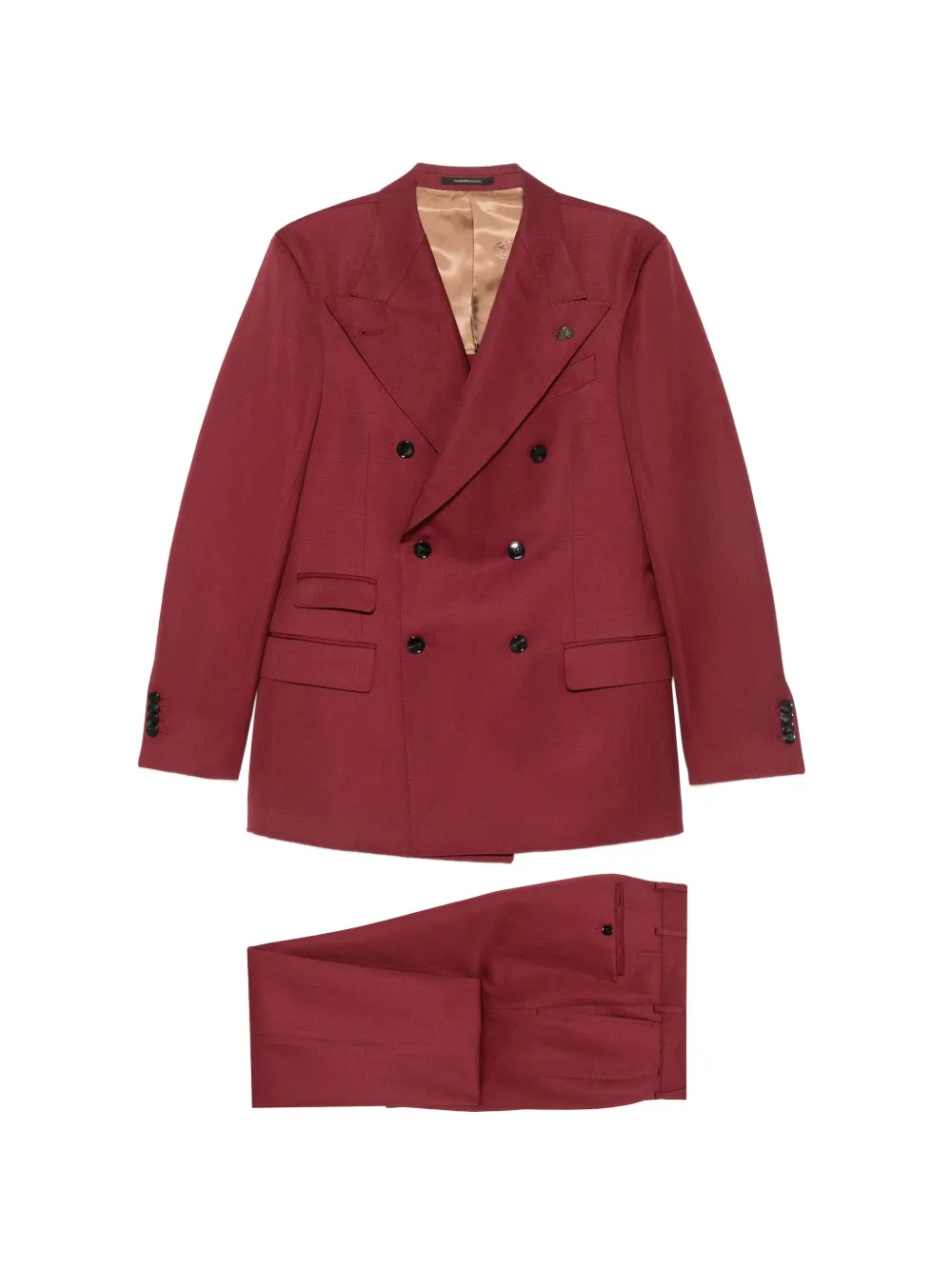 Gabriele Pasini peak-lapel double-breasted suit - Rosso