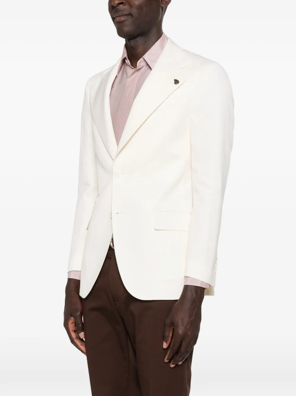 Gabriele Pasini Gestreepte blazer Wit