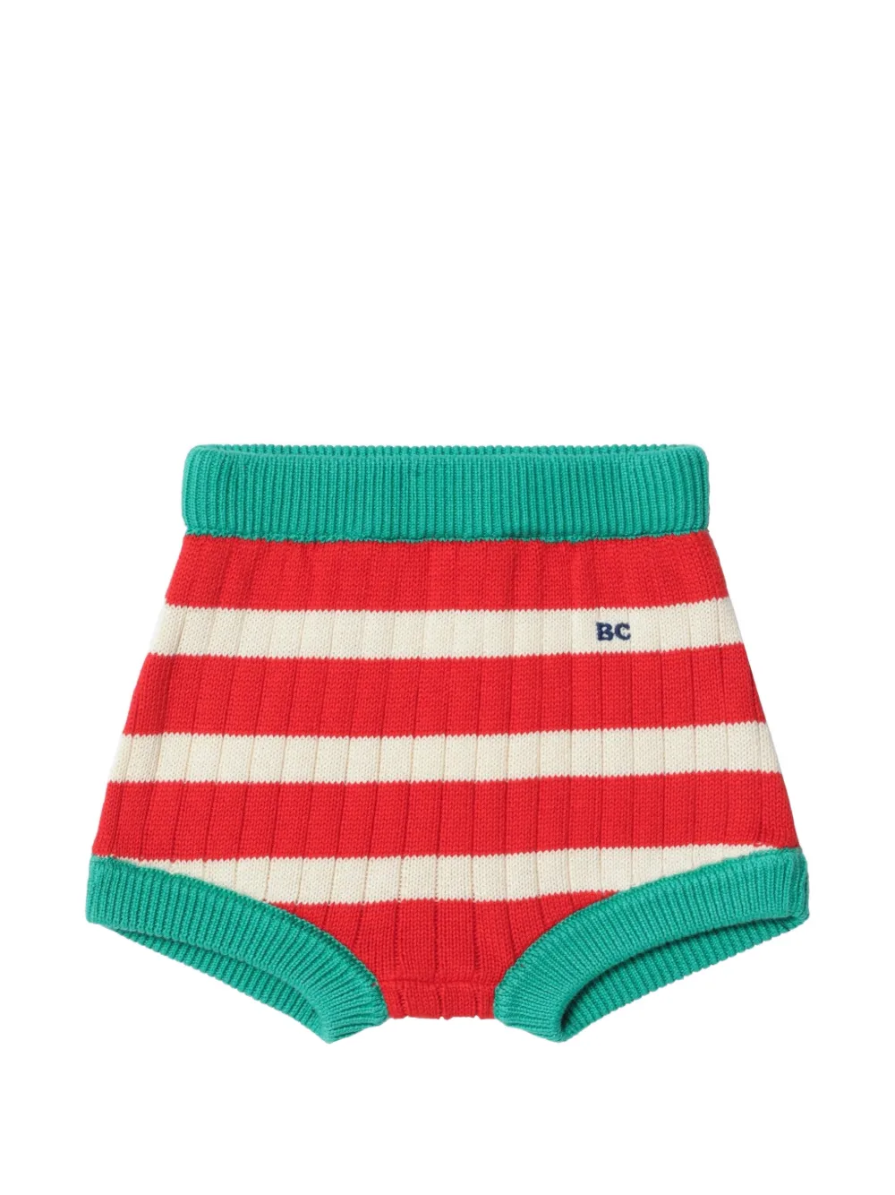 Bobo Choses striped knitted shorts - Rosso