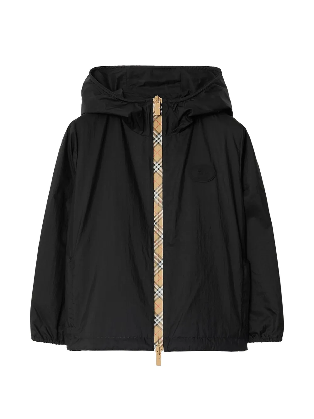 Burberry Kids hooded jacket - Schwarz