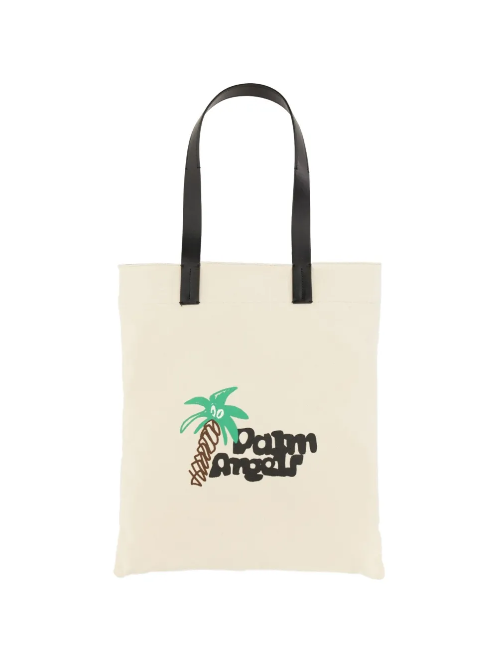 Palm Angels palm tree-print canvas tote bag - Toni neutri