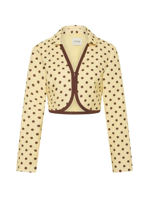 Posse polka-dot pattern crop jacket