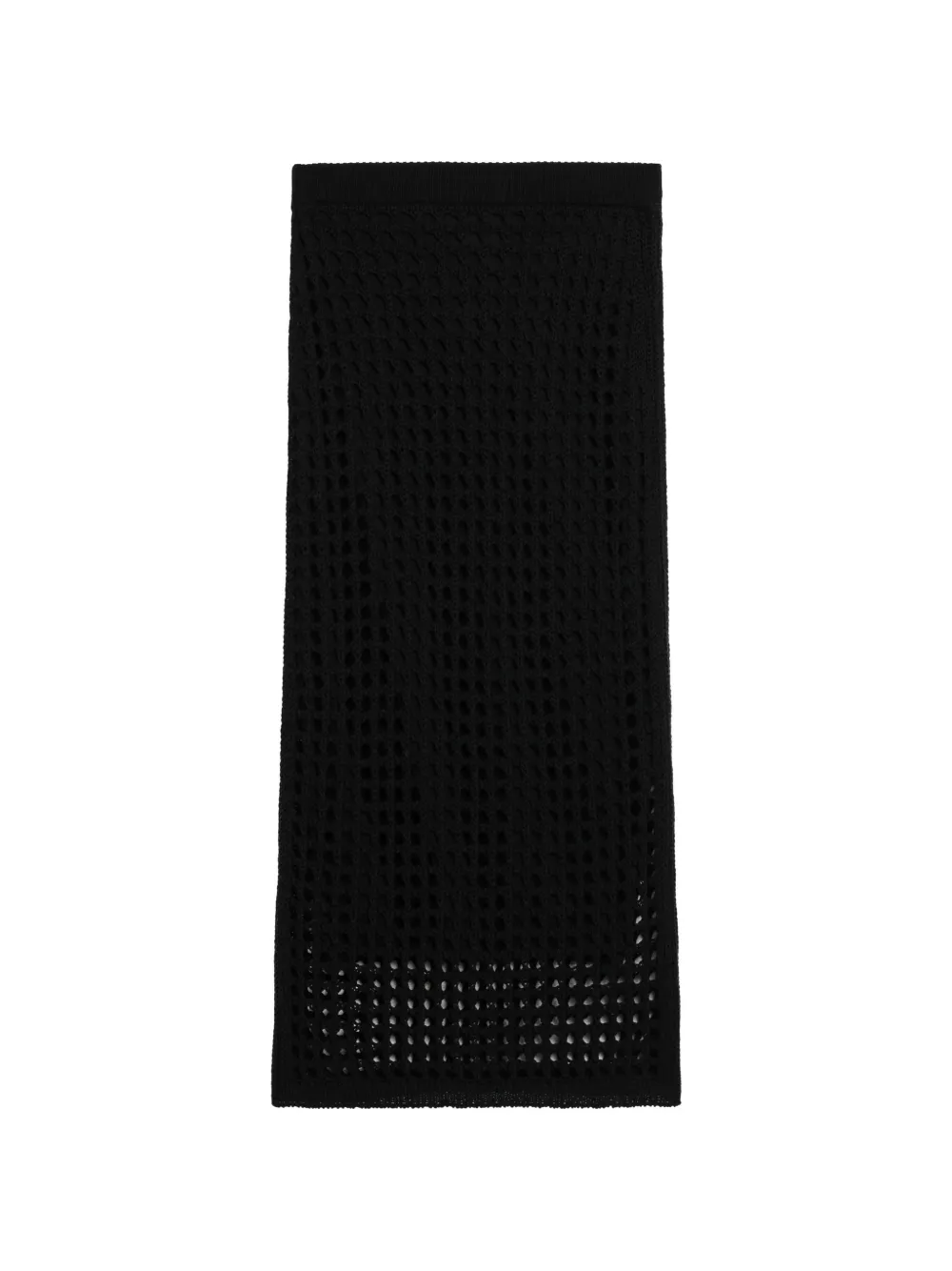 Max Mara mesh cotton maxi skirt - Nero