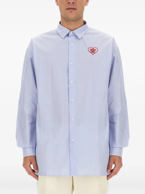Family First logo striped shirt