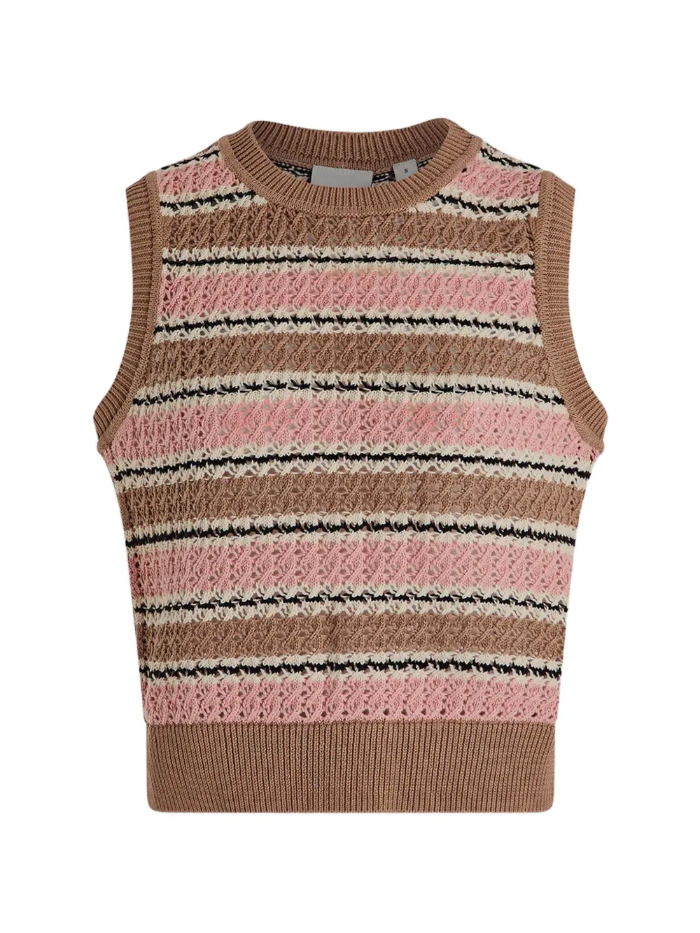 Varley stripe stitch tank top - Marrone