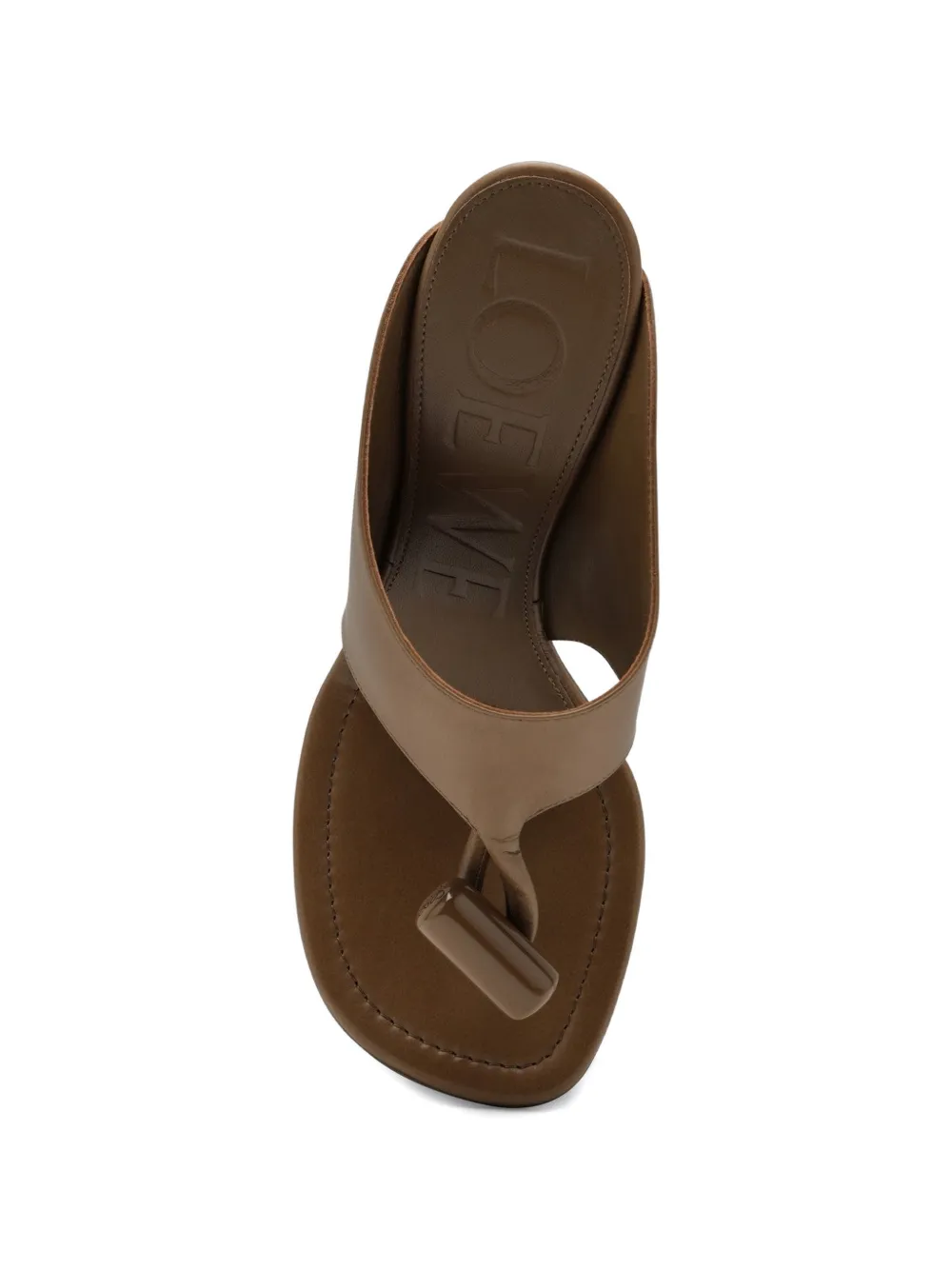 LOEWE Sandalen met teenbandje Bruin