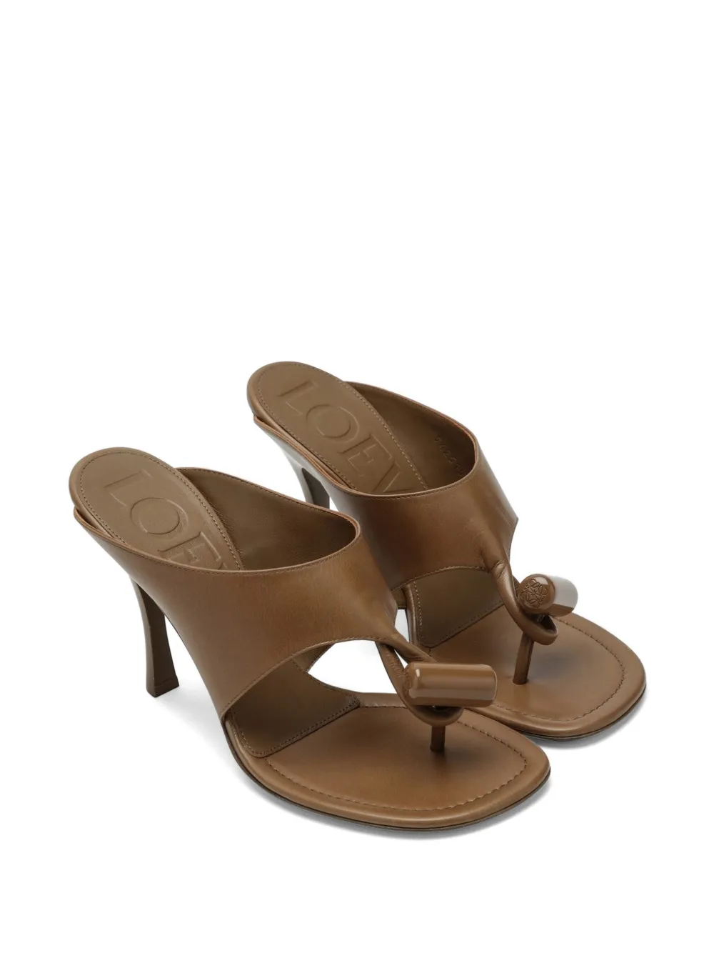 LOEWE Sandalen met teenbandje Bruin