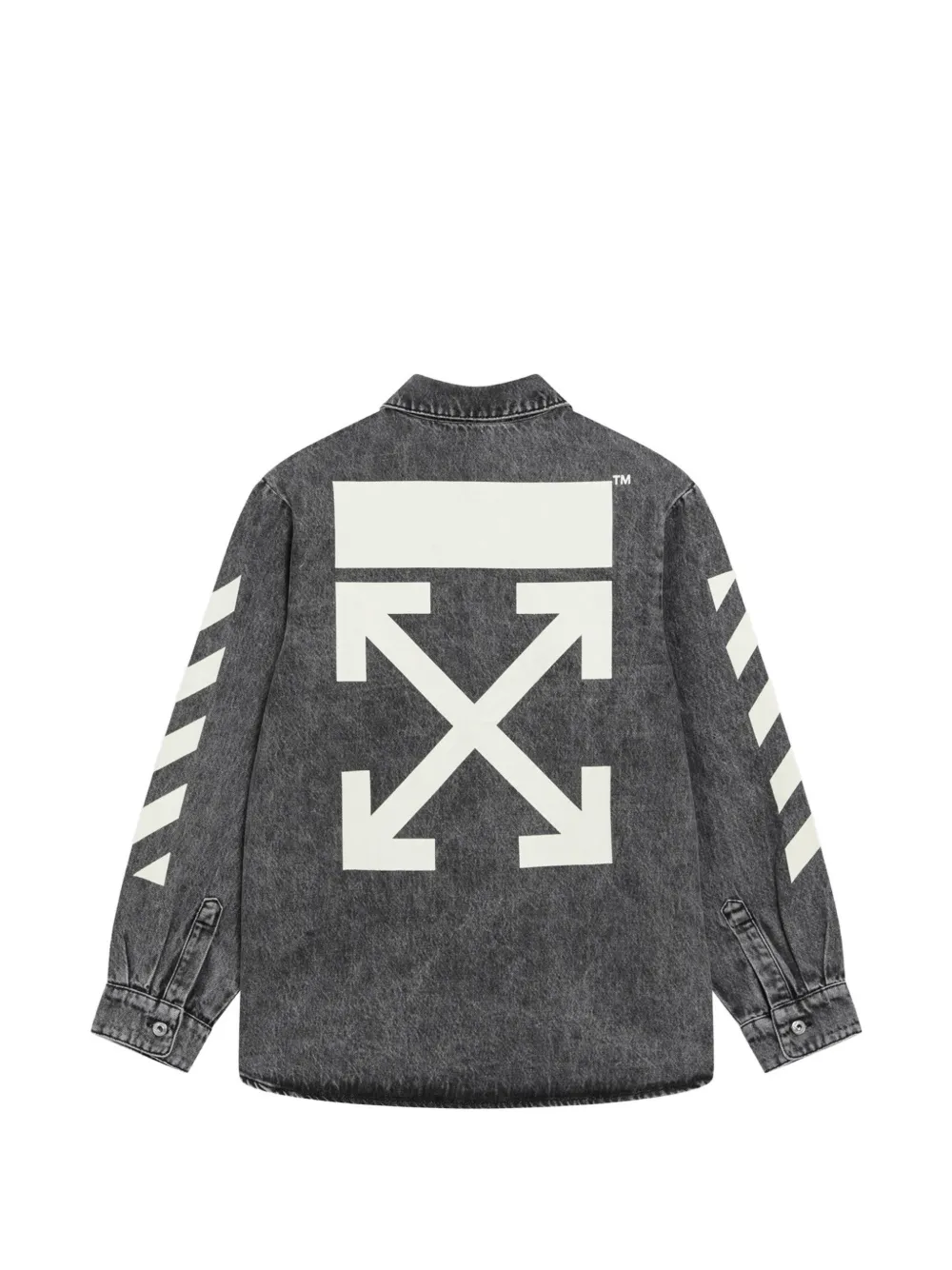 Off-White Kids Arrow spijkershirt Grijs