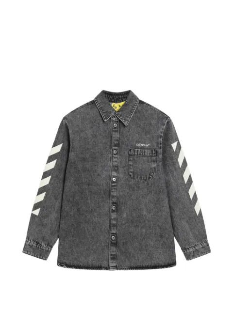 Off-White Kids denimshorts med arrow