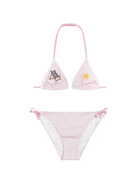 MC2 Saint Barth Kids St Tropez stripe-print bikini