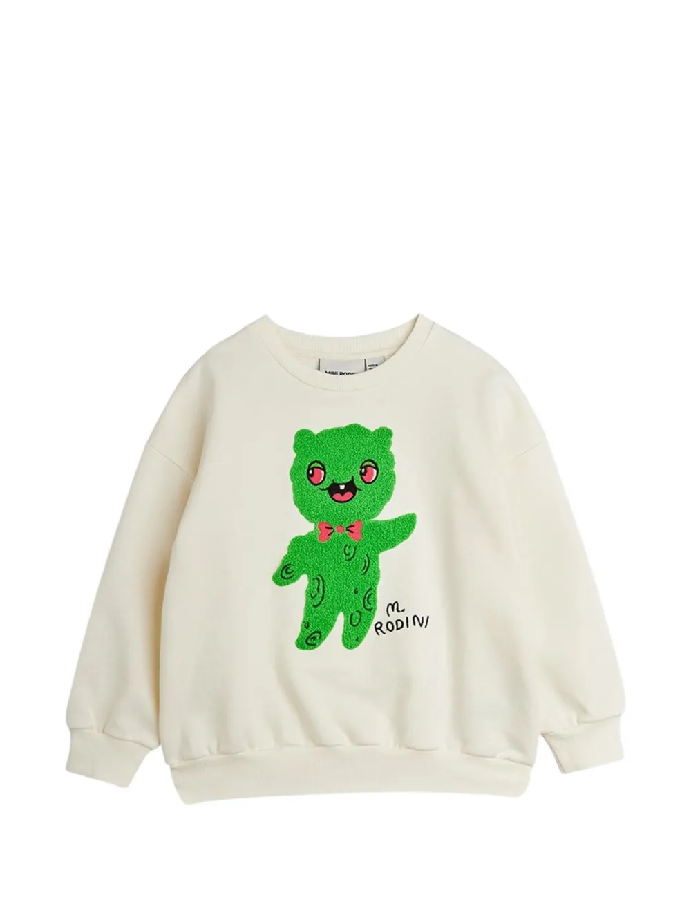 Mini Rodini Alien chenille-patch sweatshirt - Toni neutri