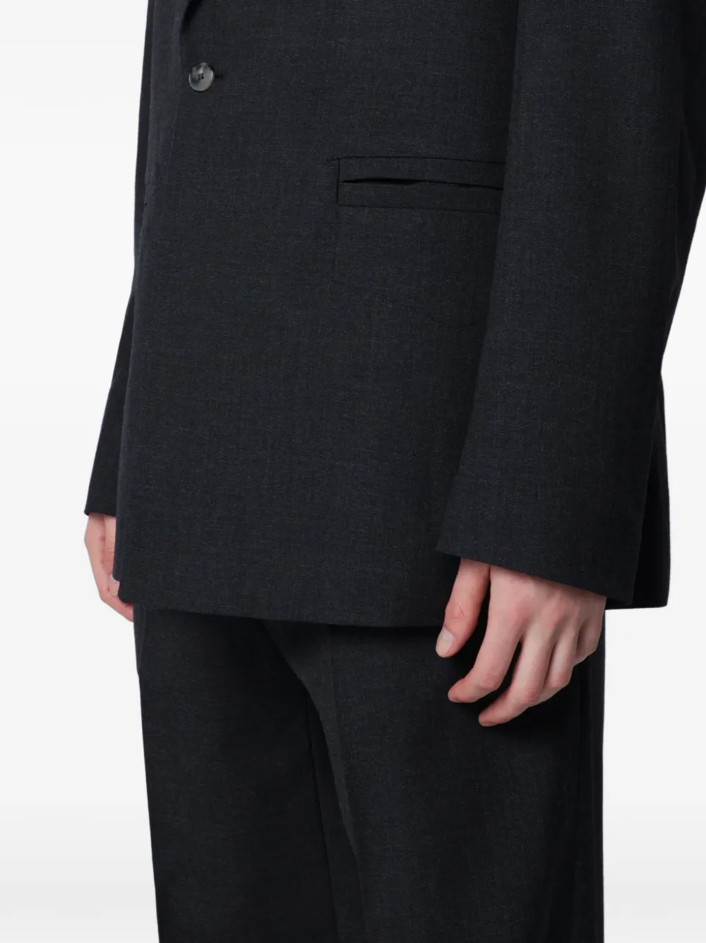 Namacheko Blazer met enkele rij knopen Zwart