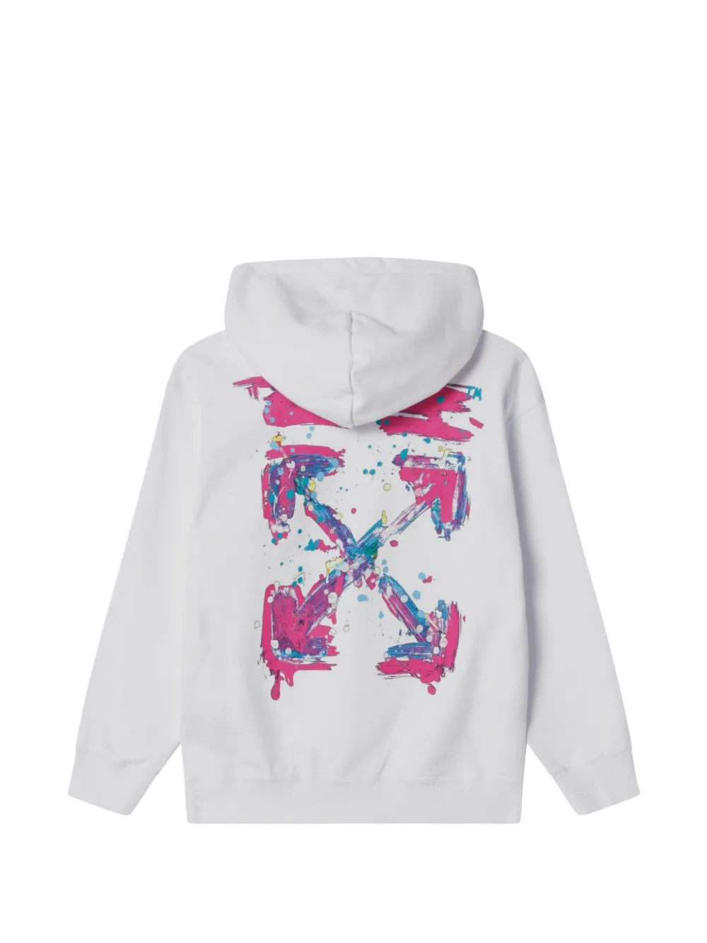 Off-White Kids Hoodie met logoprint Wit