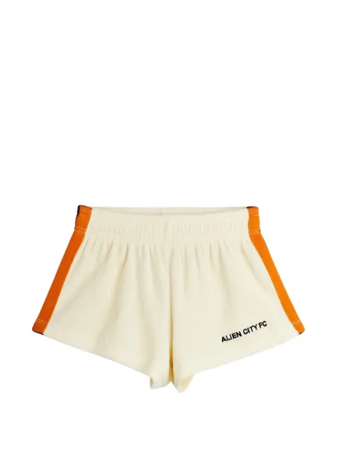Mini Rodini embroidered side-stripe shorts
