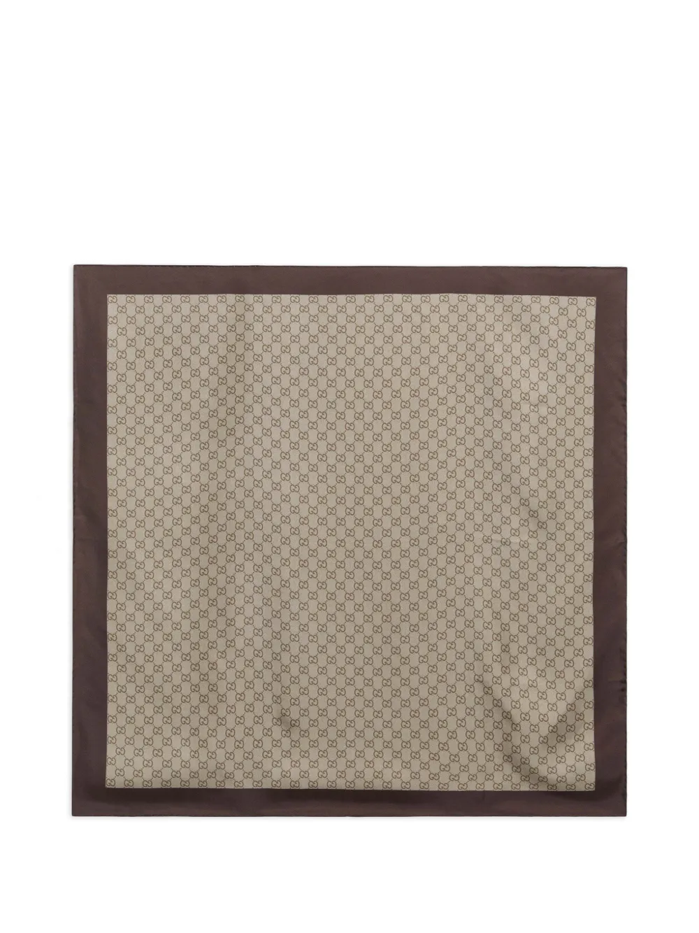 Gucci Seidenschal mit GG-Print - Nude