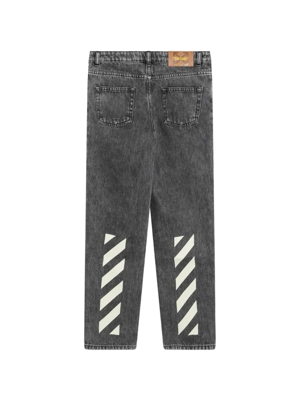 Off-White Kids Jeans met geborduurd logo Grijs
