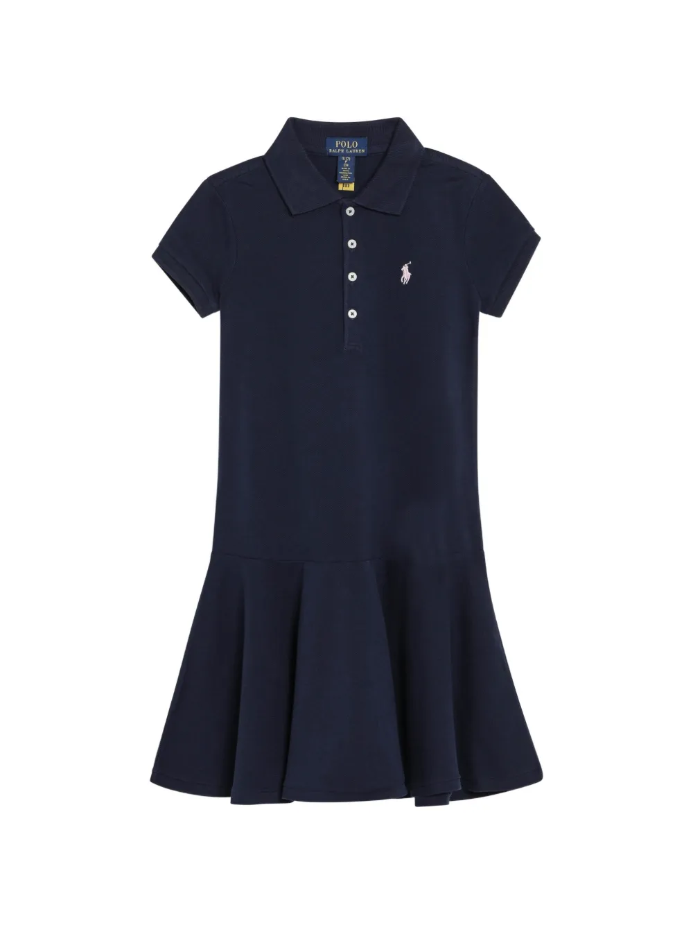 POLO RALPH LAUREN KIDS Abito svasato a maniche corte - Blu