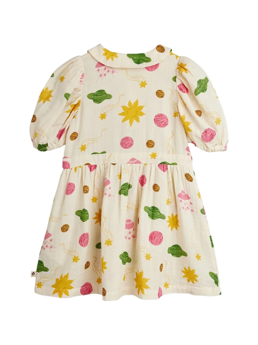 Mini Rodini Mini-jurk met print Beige