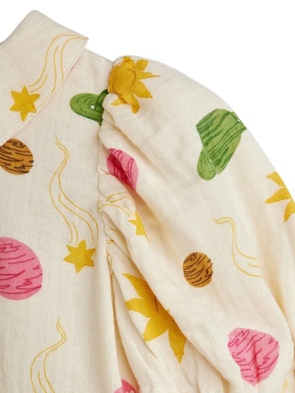 Mini Rodini Mini-jurk met print Beige