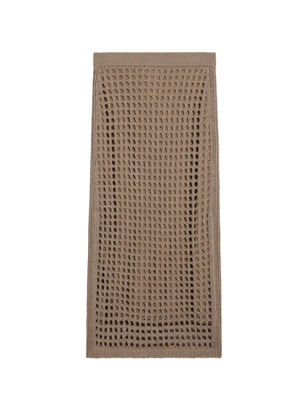 Max Mara Opengebreide mini-rok Beige