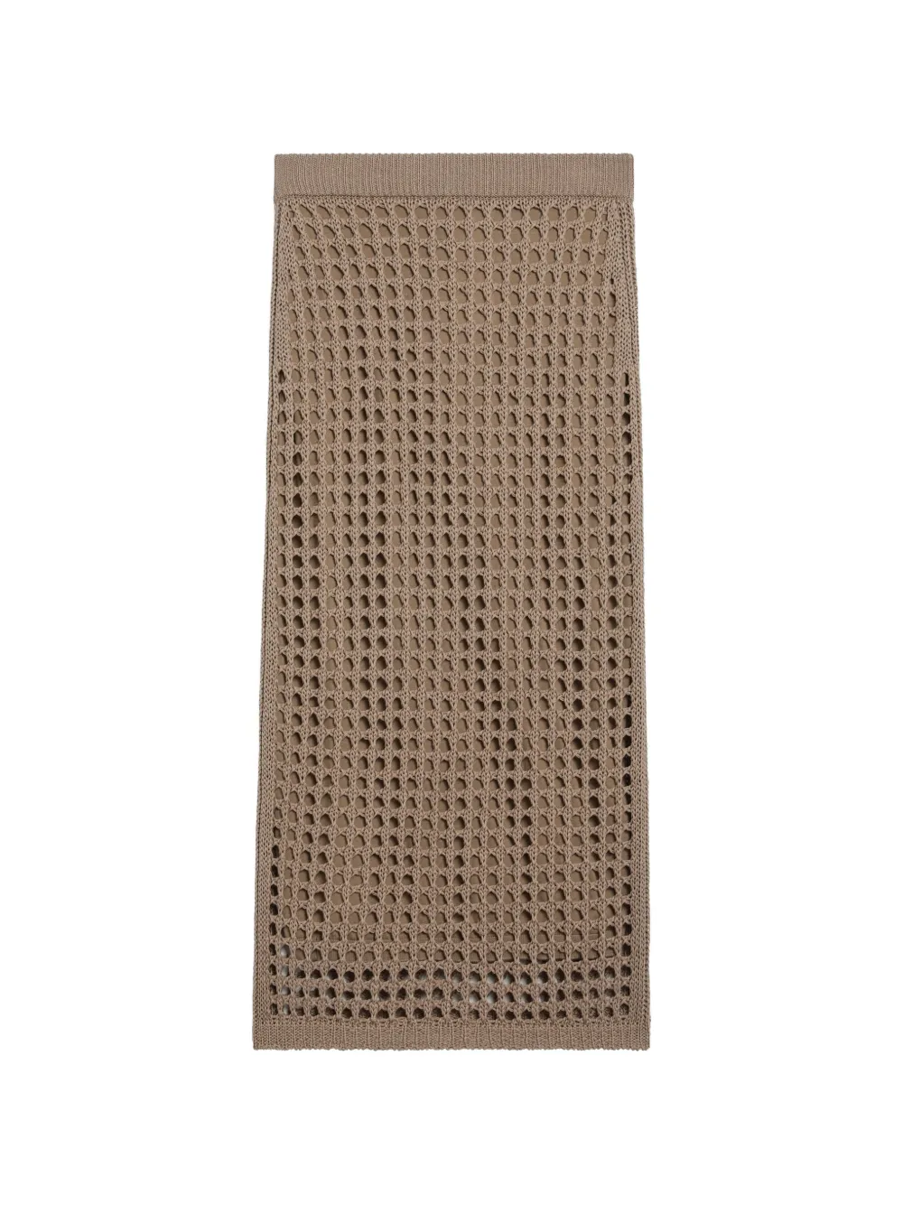 Max Mara open-knit midi skirt - Toni neutri