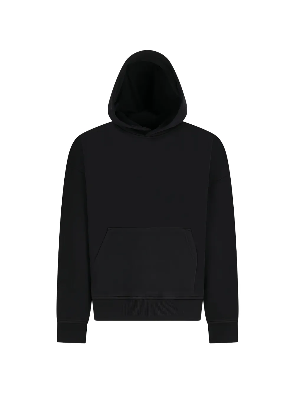 Palm Angels curved-logo hoodie - Black