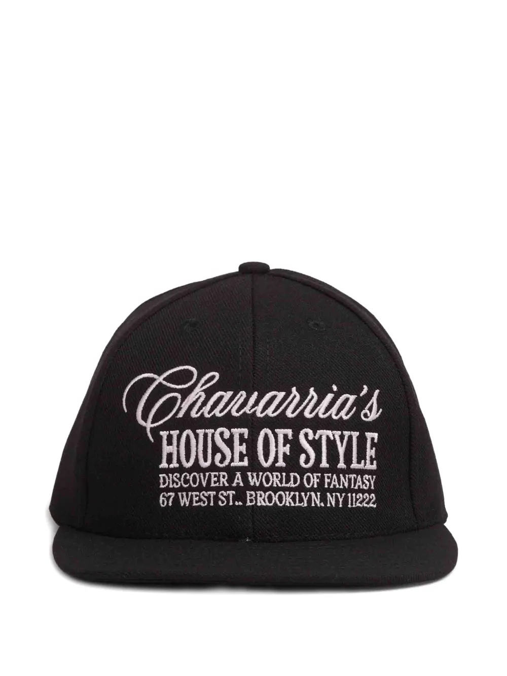 Willy Chavarria embroidered baseball cap - Nero