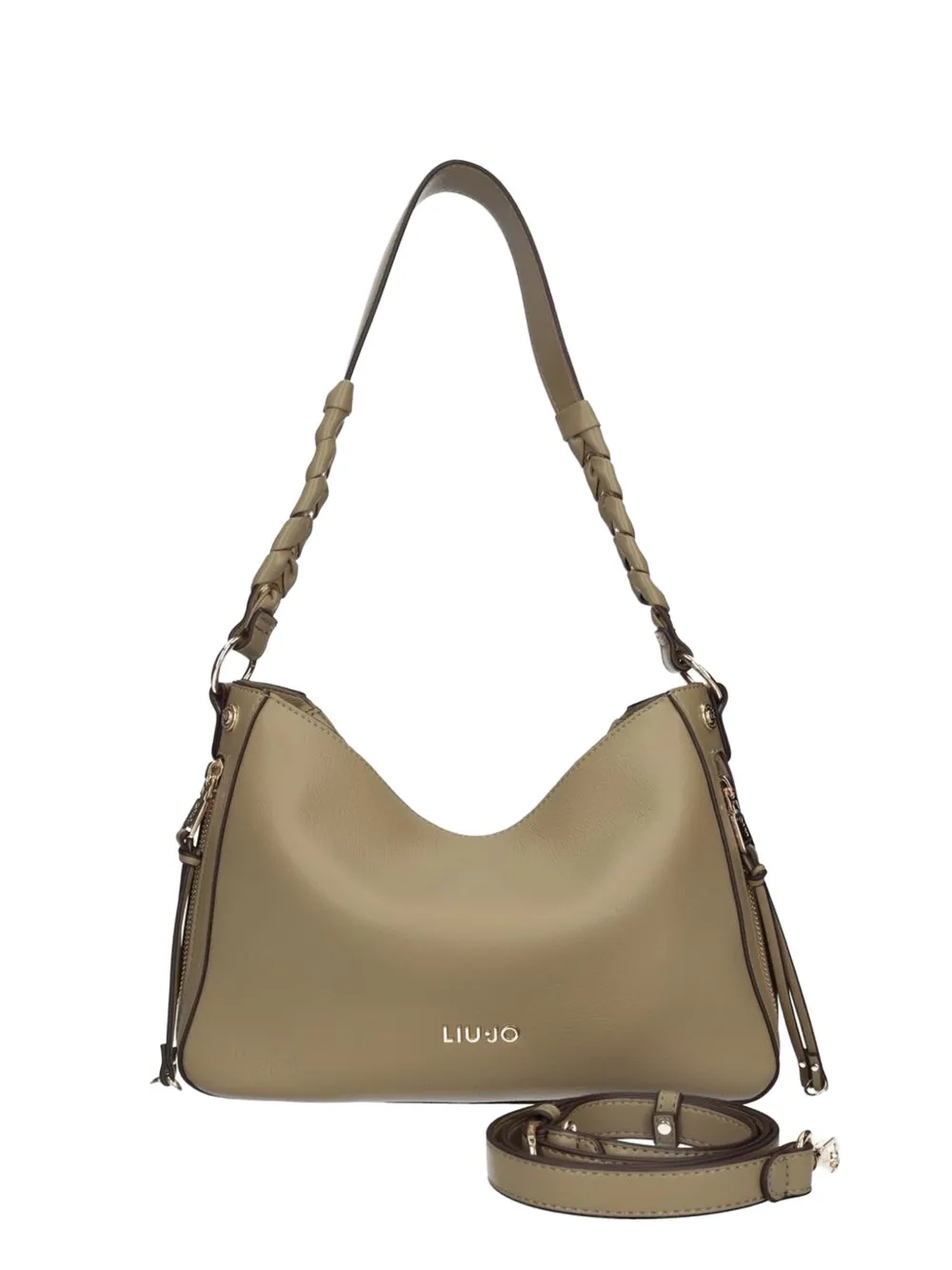 LIU JO braided strap shoulder bag - Toni neutri