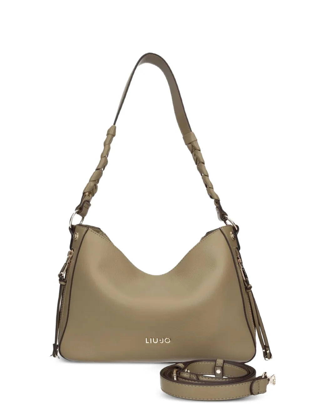 LIU JO braided strap shoulder bag - Toni neutri