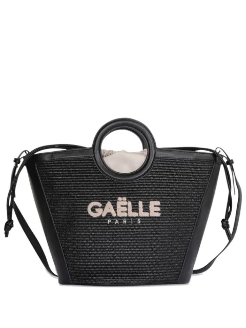 Gaelle Maxi Shopper logo-embroidered woven backpack