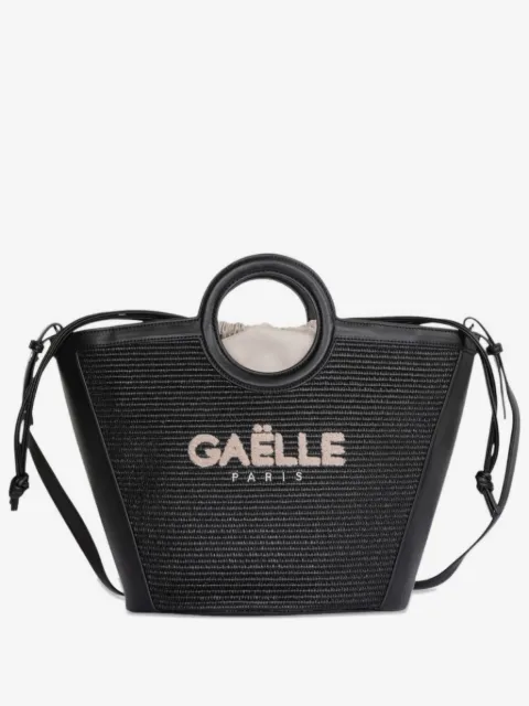 Gaëlle Paris Maxi Shopper logo-embroidered woven backpack