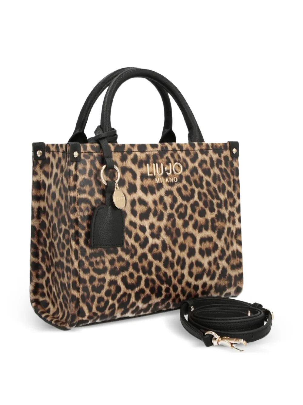 LIU JO Shopper met luipaardprint Beige