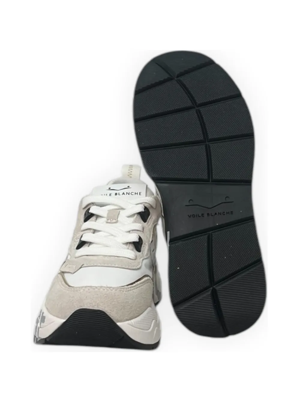 Voile Blanche Sneakers met plateauzool Beige