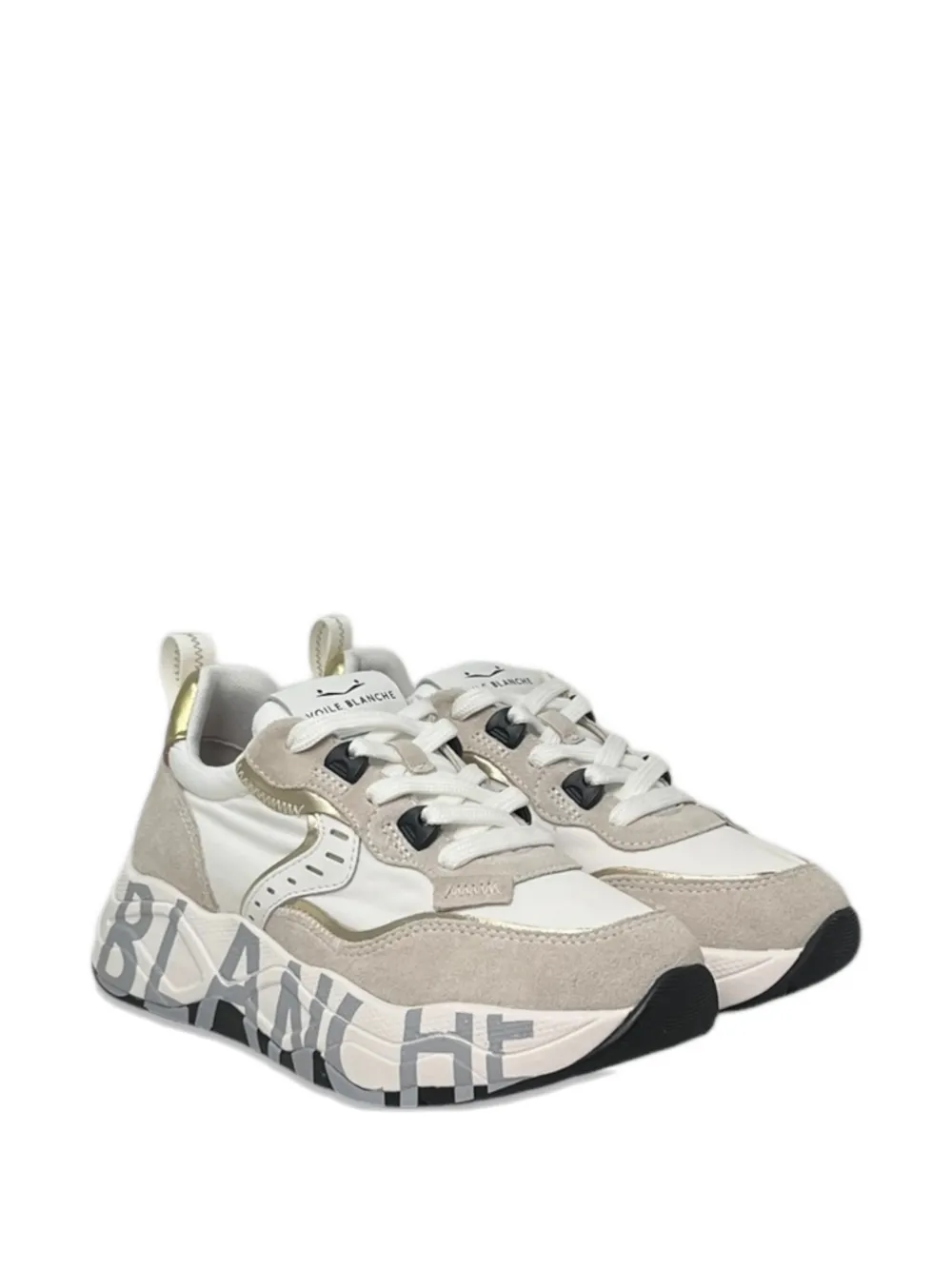 Voile Blanche Sneakers met plateauzool Beige