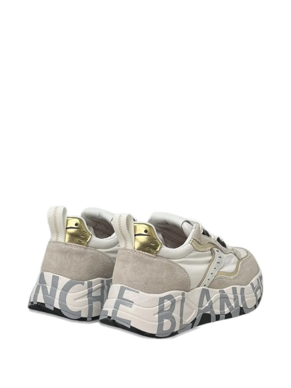 Voile Blanche Sneakers met plateauzool Beige
