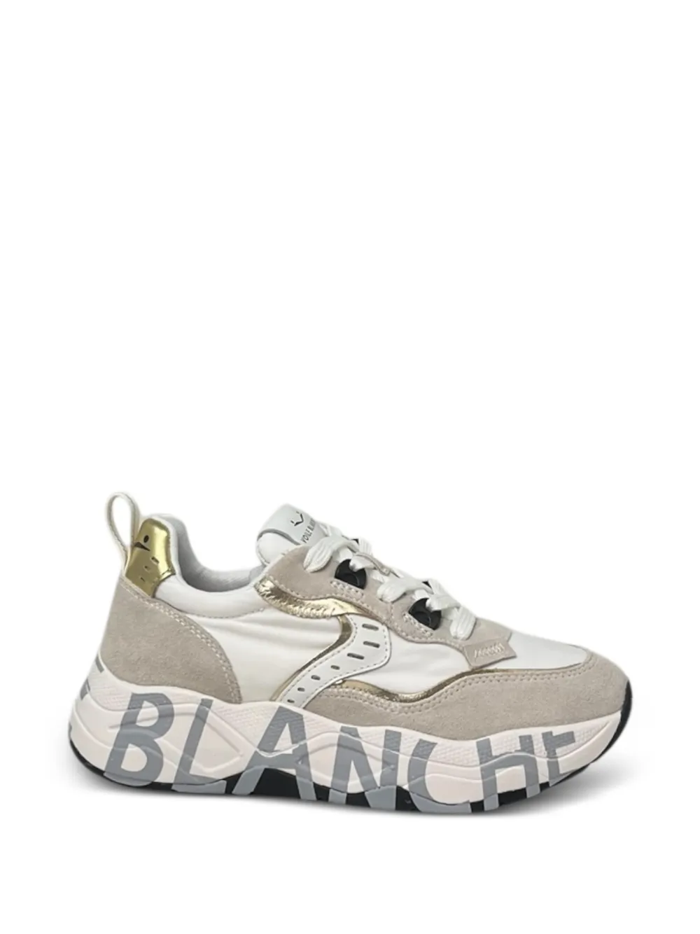 Voile Blanche Sneakers met plateauzool Beige
