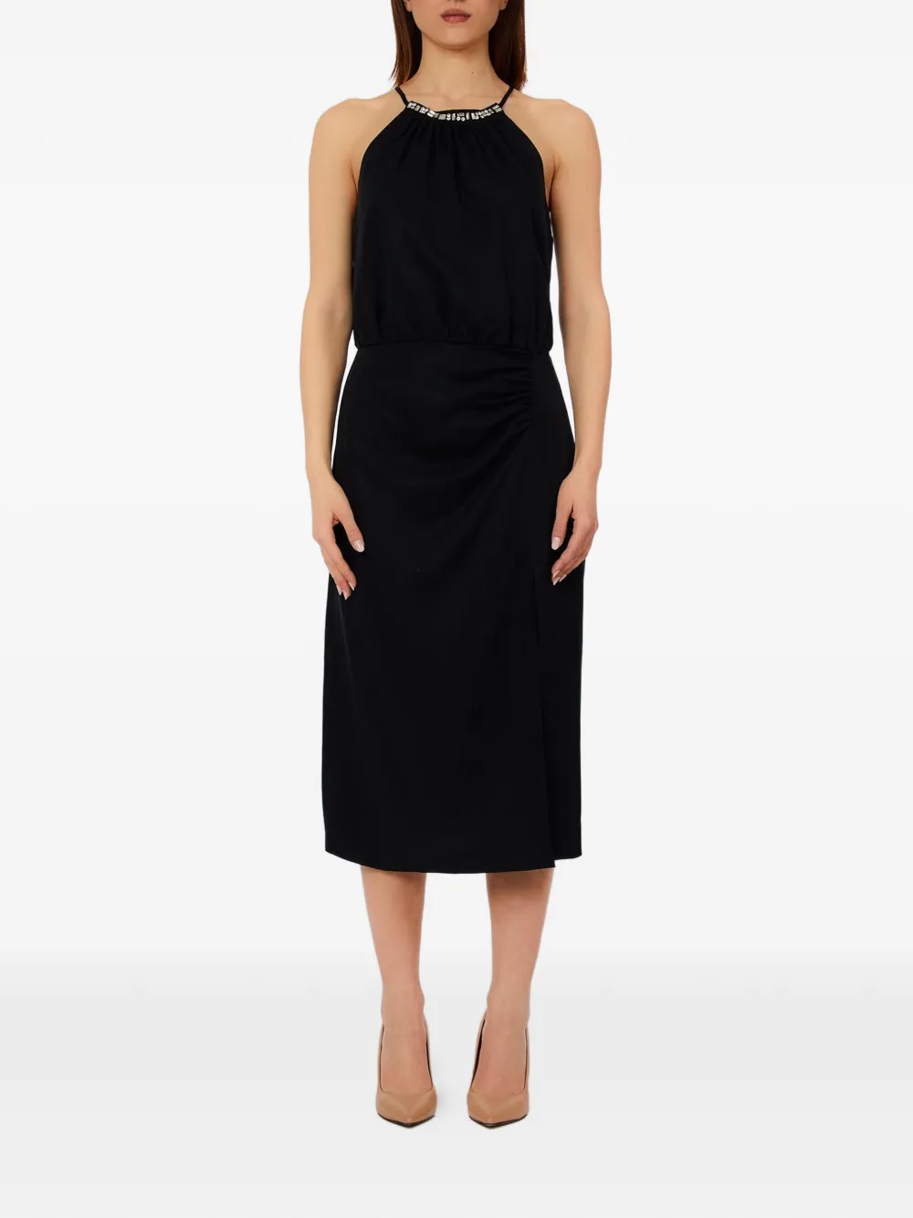 LIU JO embellished midi dress - Nero