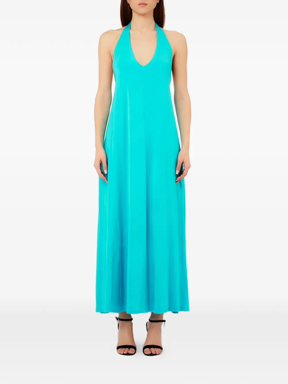 LIU JO V-neck maxi dress - Blu