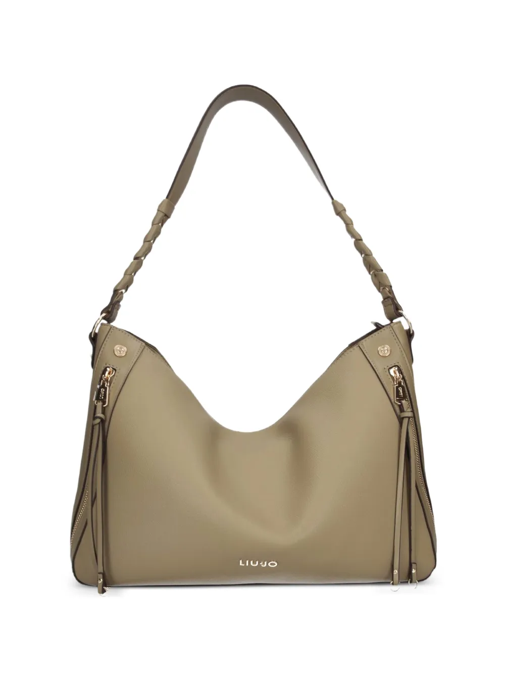LIU JO Borsa a spalla con manico intrecciato - Toni neutri