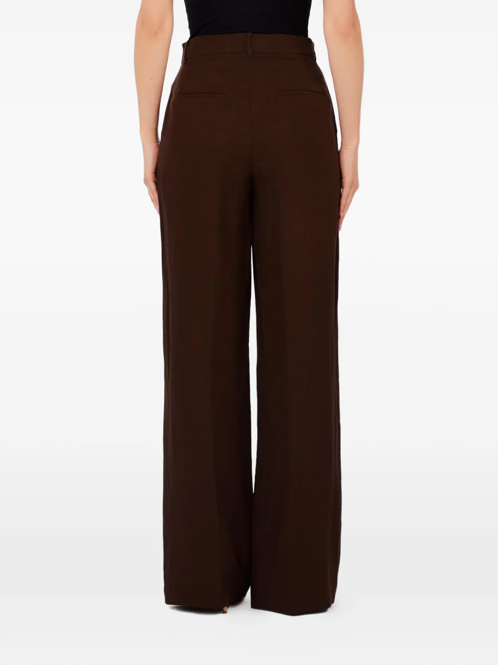 LIU JO Broek van linnenblend Bruin