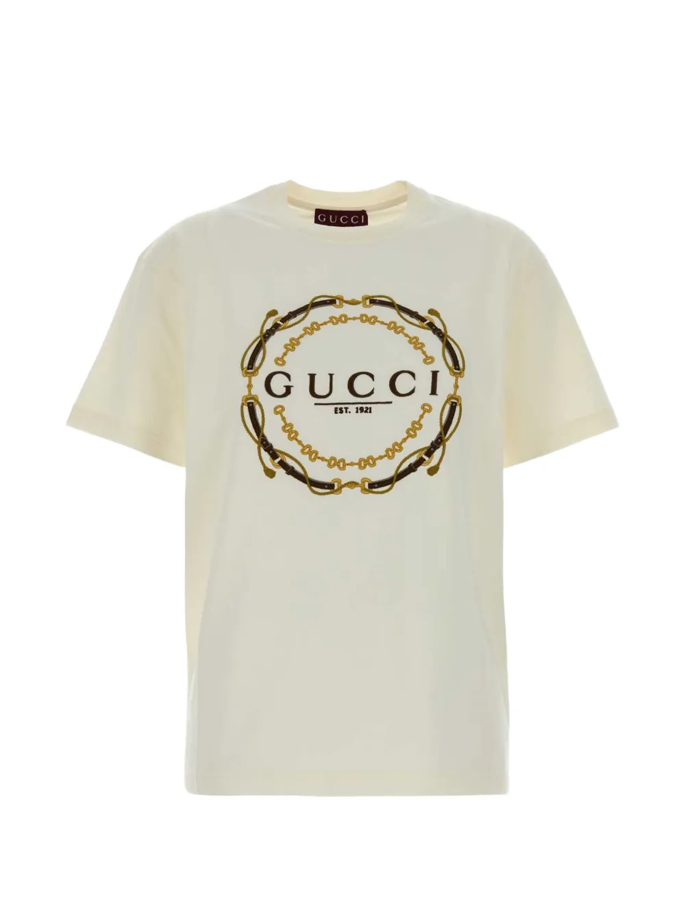 Gucci T-Shirt mit grafischem Print - Nude