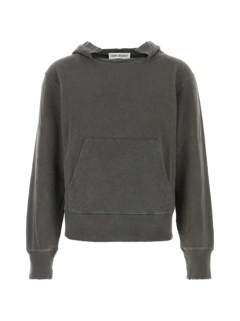 OUR LEGACY Relic distressed hoodie - Grey