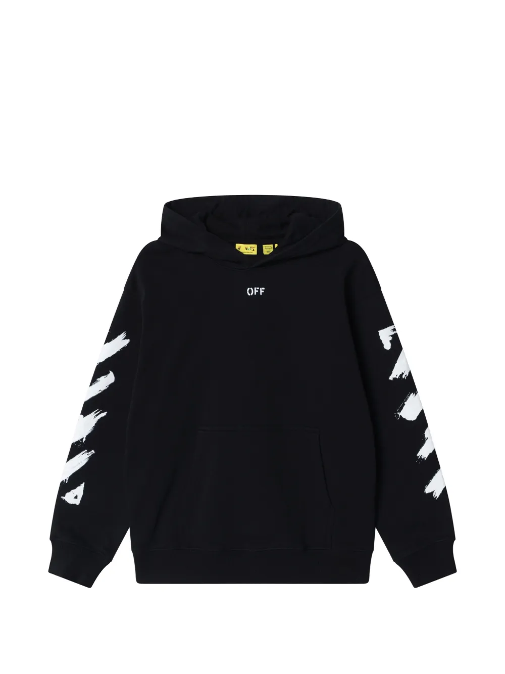 Off-White Kids logo-print hoodie - Nero