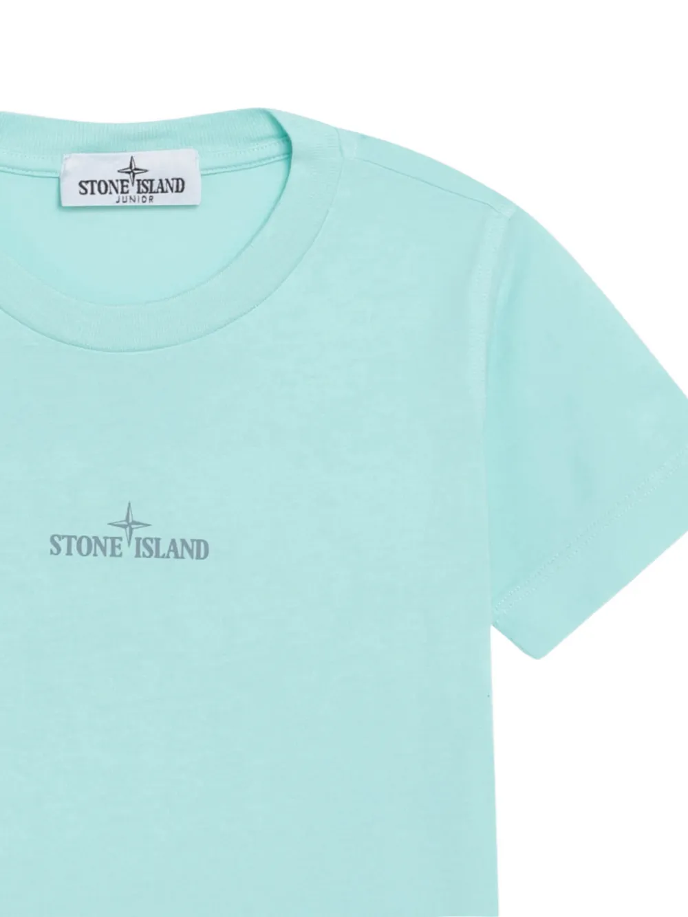 Stone Island Junior T-shirt met print Blauw