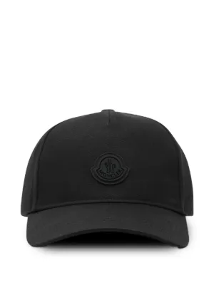 Moncler logo-patch Baseball Cap | Black | FARFETCH
